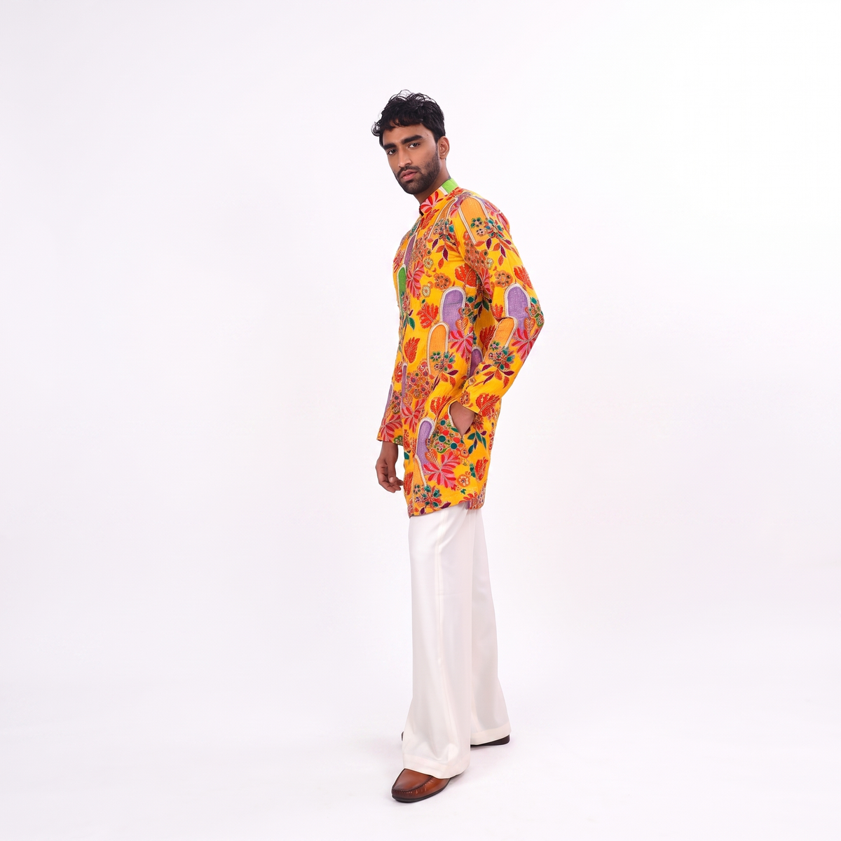 Floral printed kurta