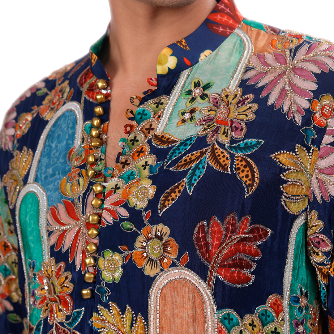 Contemporary kurta detailing