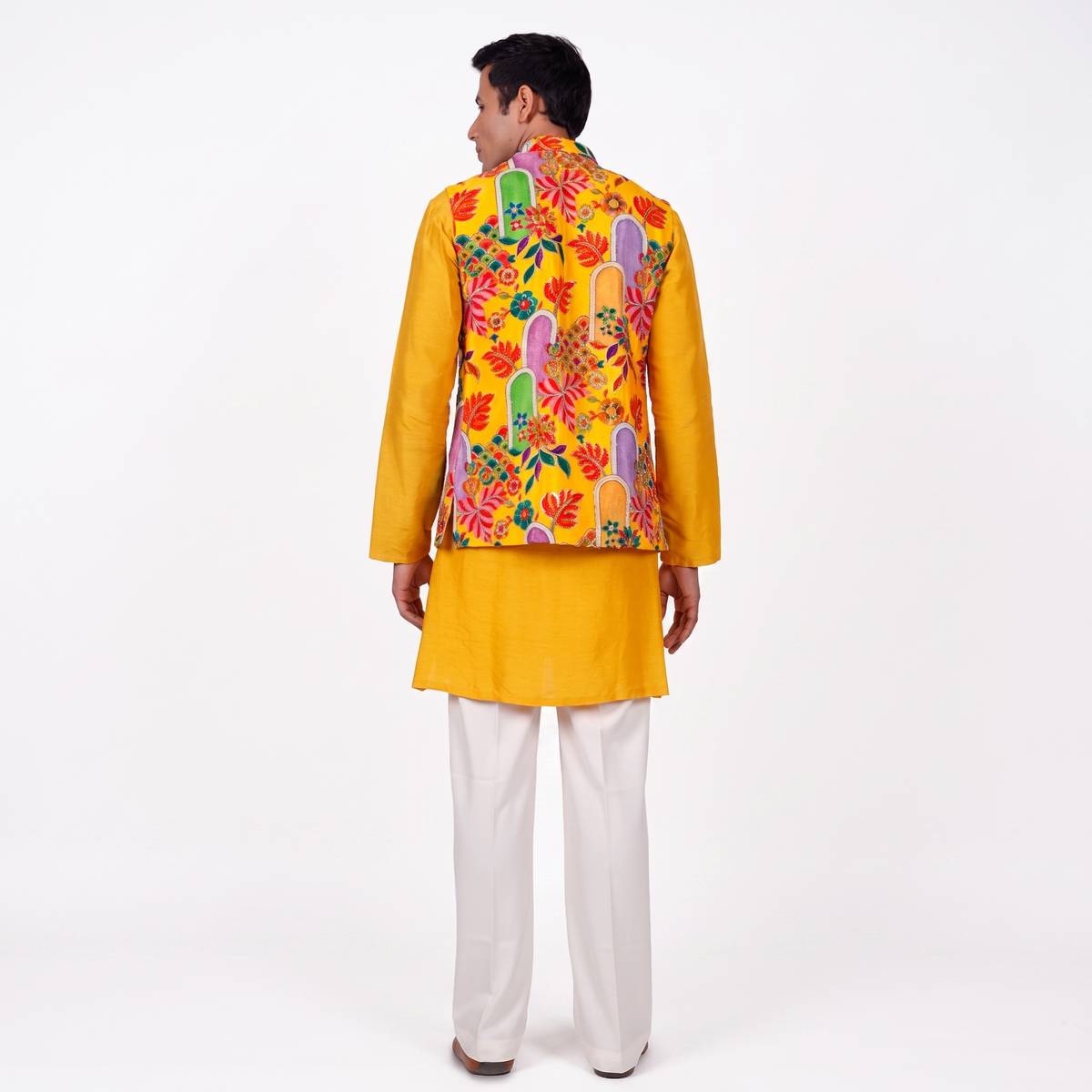 Man wearing contemporary kurta
