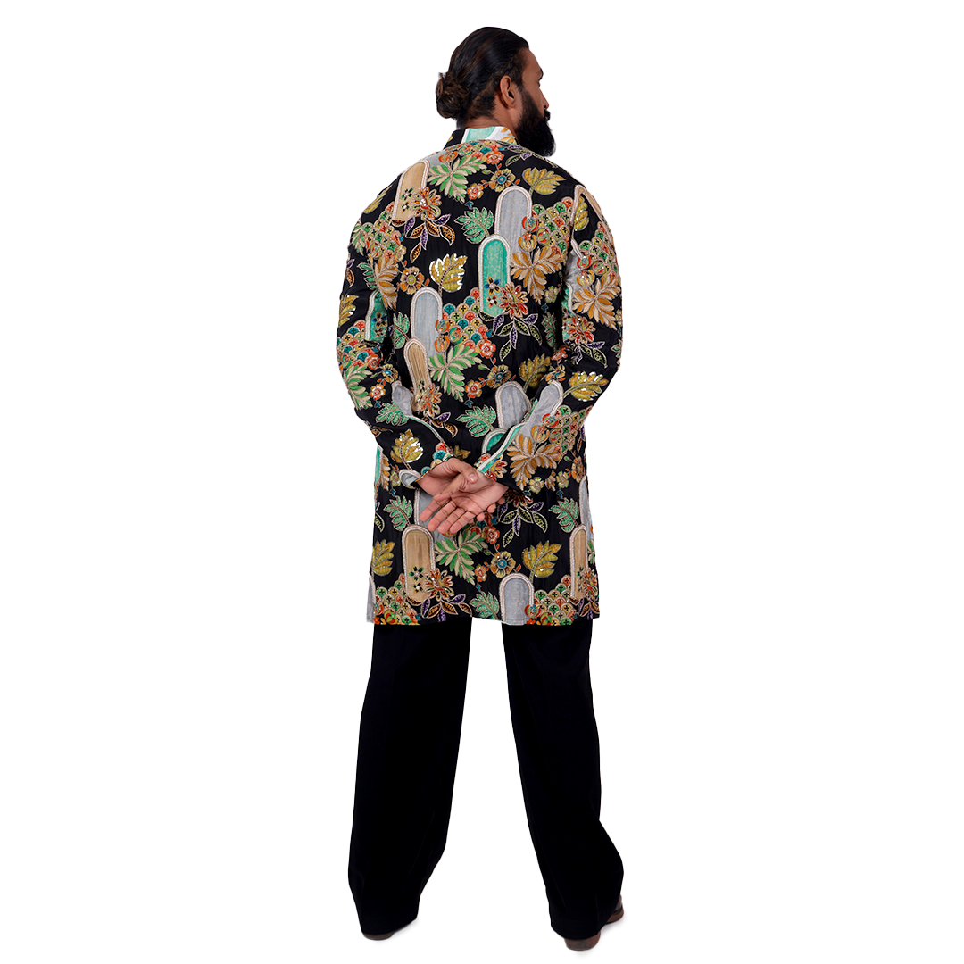 Back view of contemporary kurta