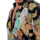 Close-up of kurta embroidery