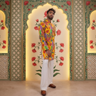 Man wearing contemporary kurta